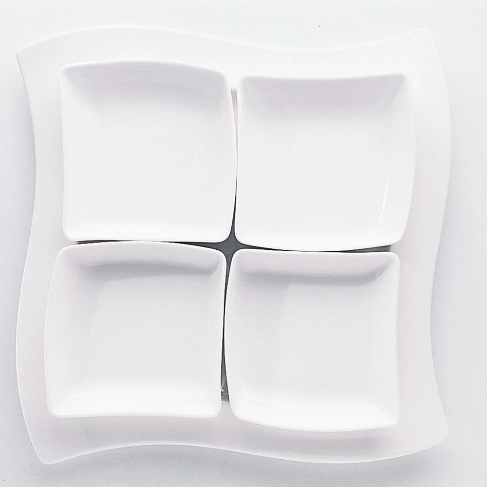 Best deal โญ New Wave White 4.75 in. Square Individual Bowl by Villeroy & Boch ๐ - Image 5