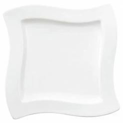 Deals 🧨 New Wave White Porcelain Square Salad Plate by Villeroy & Boch 🔥